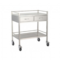 Trolley Stainless Steel-2 drawer