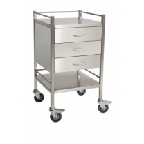 Trolley Stainless Steel-3 drawer