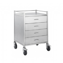 Trolley Stainless Steel-4 drawer