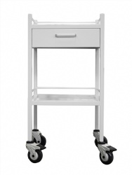 Powder Coated Rolled Steel Trolley 1 drawer